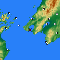 Nearby Forecast Locations - Wellington - Harita